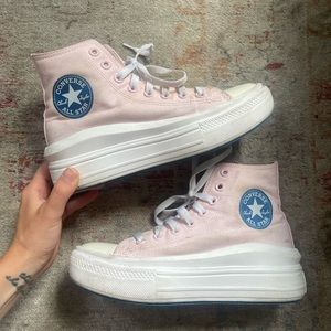 Pink Platform Converse - Size 7